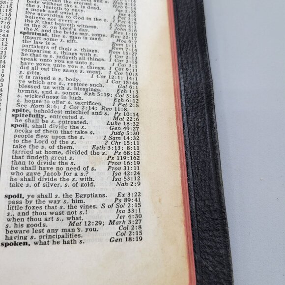 1940s Vintage Holy Bible Winston International Series Red Letter KJV - Picture 11 of 11